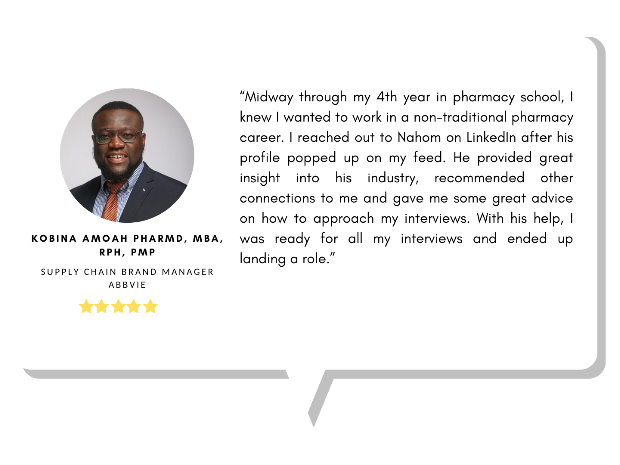 Kobina Amoah PharmD MBA RPh PMP